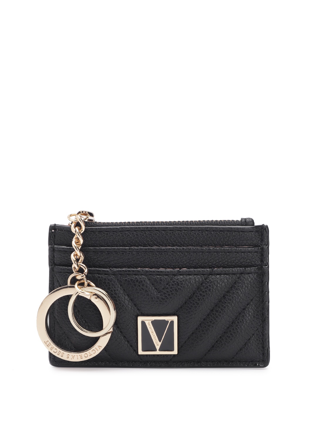 

Victoria's Secret Women Quilted Card Holder, Black