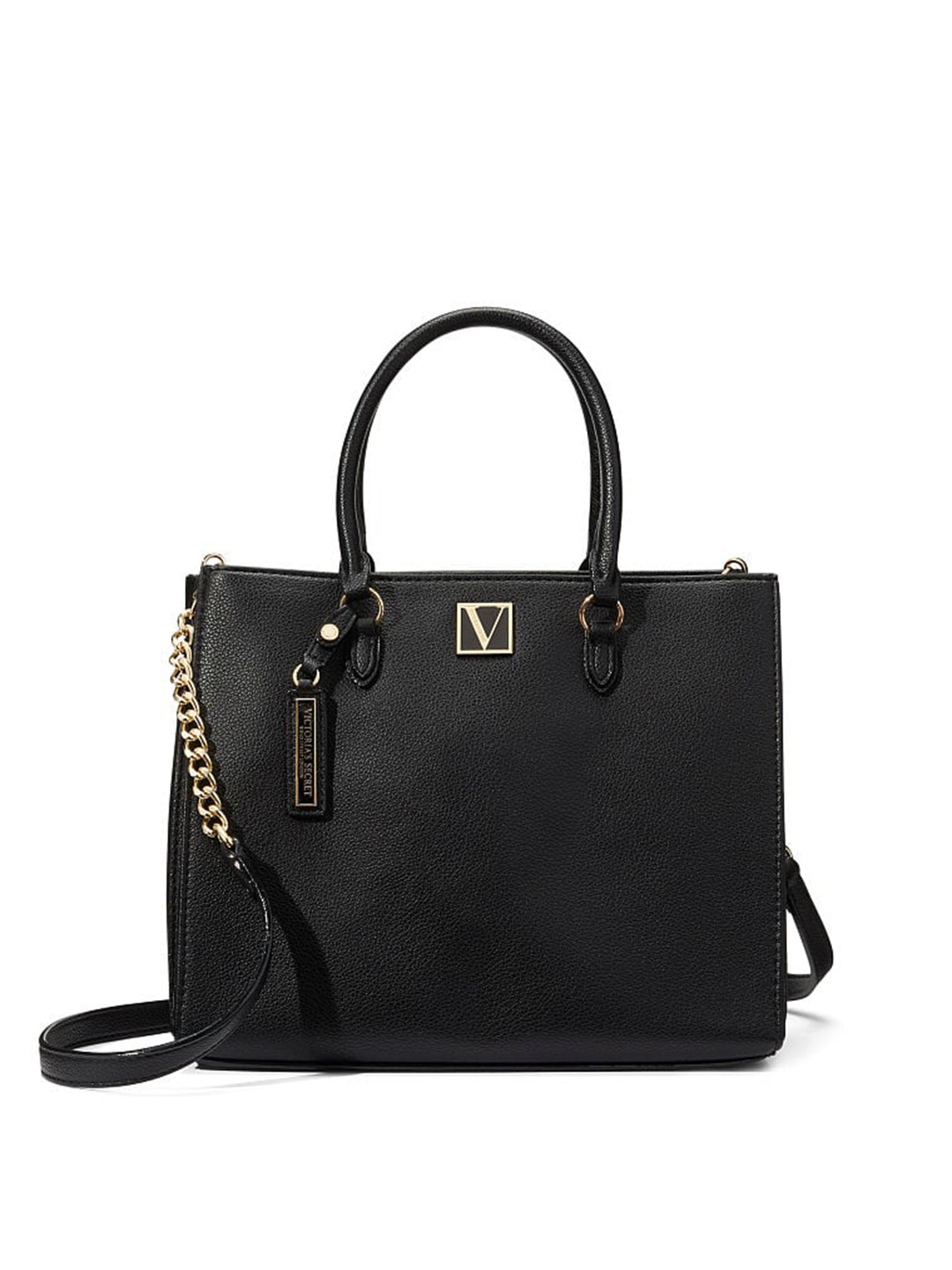 

Victoria's Secret Women Structured Handheld Bag, Black