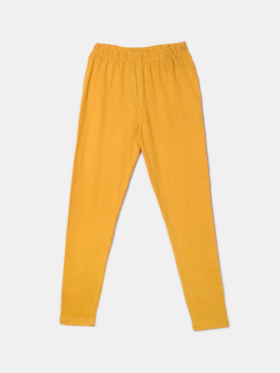 

V-Mart Girls Cotton Ankle Length Leggings, Yellow