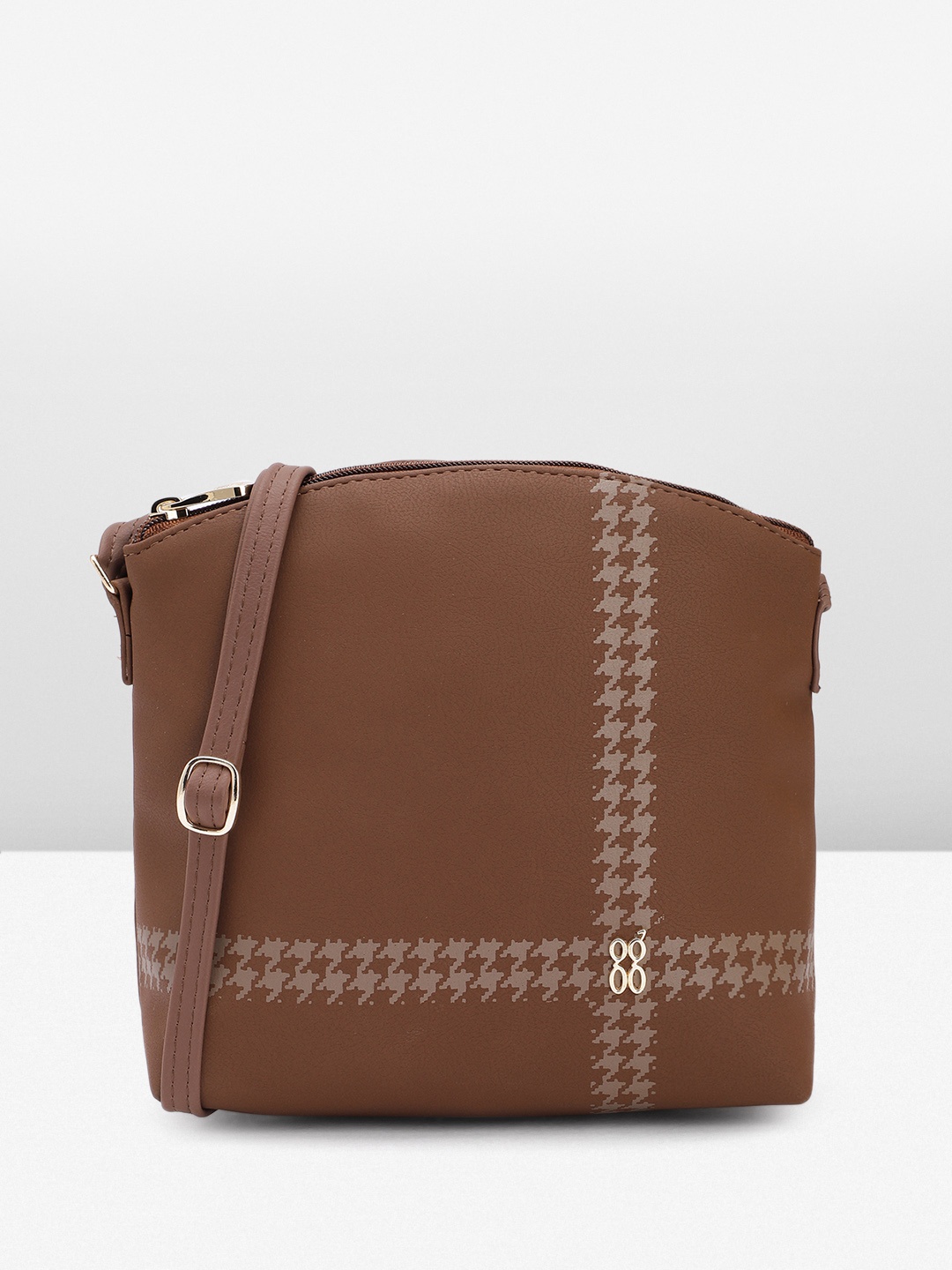 

Baggit Women Printed Sling Bag, Brown