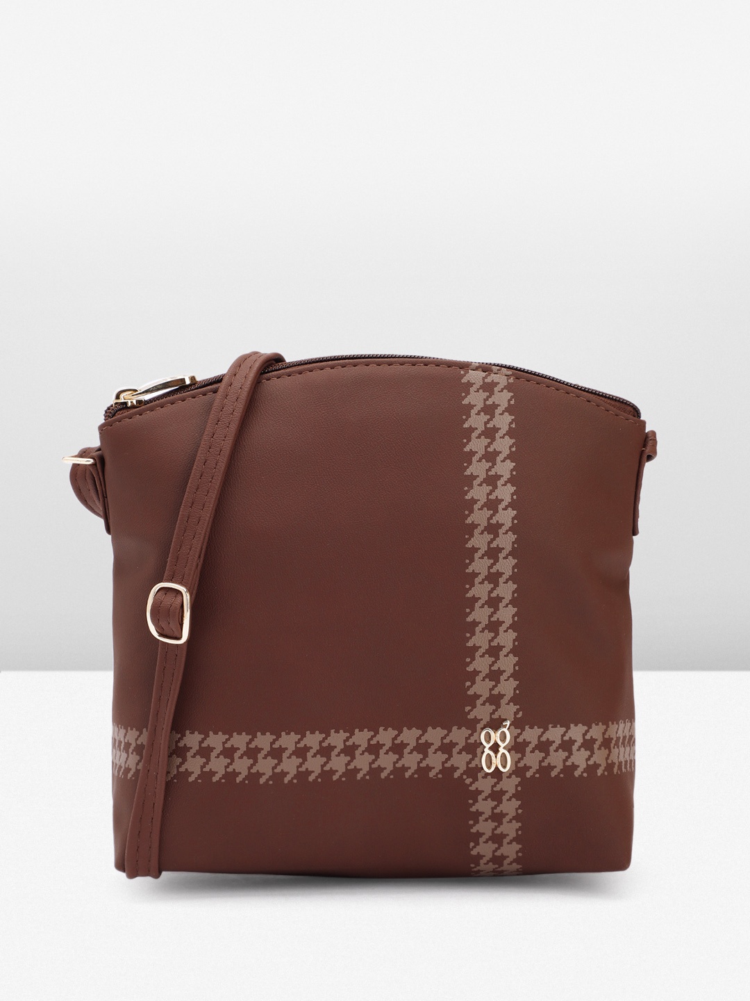 

Baggit Women Printed Sling Bag, Brown