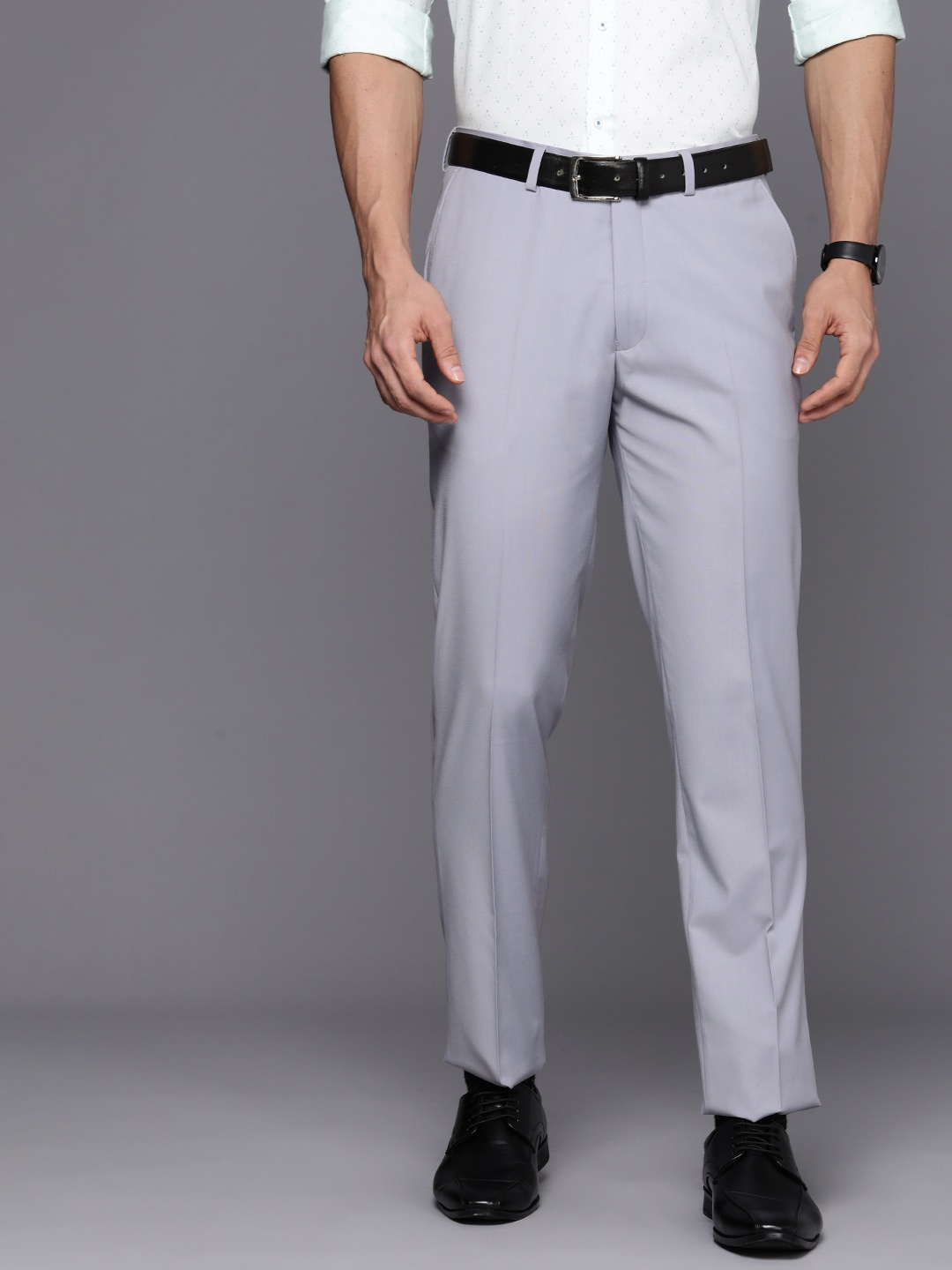 

SUITLTD Men Smart Slim Fit Trousers, Grey