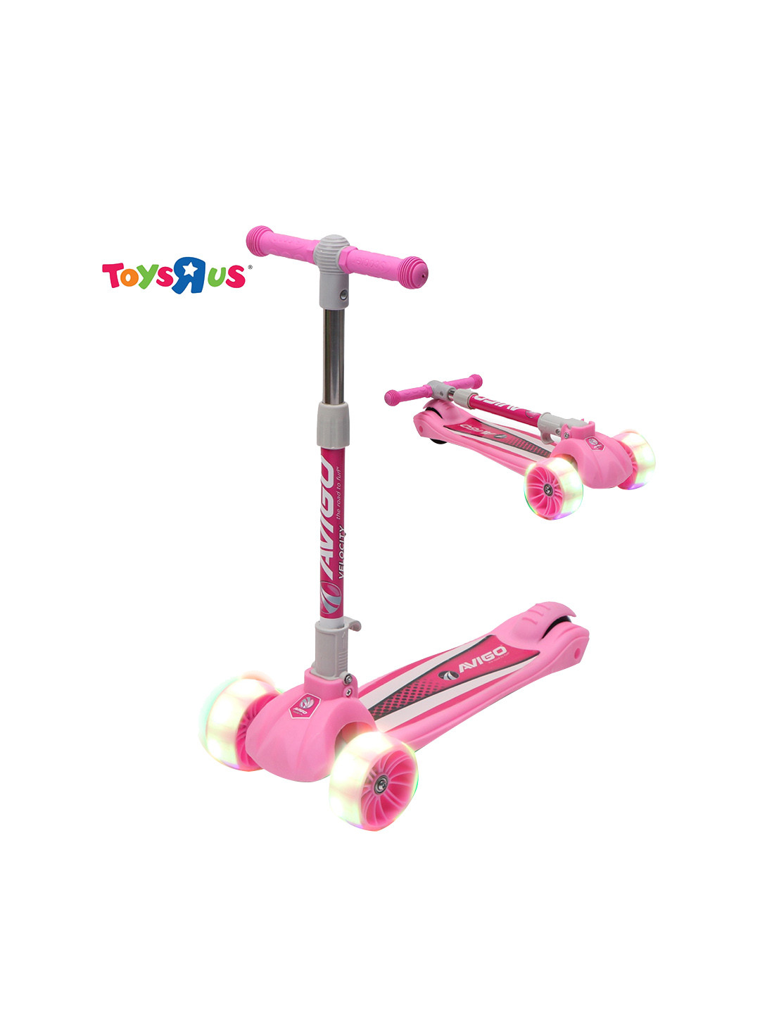 

Avigo Kids LED Light 3 Wheel Scooter, Pink