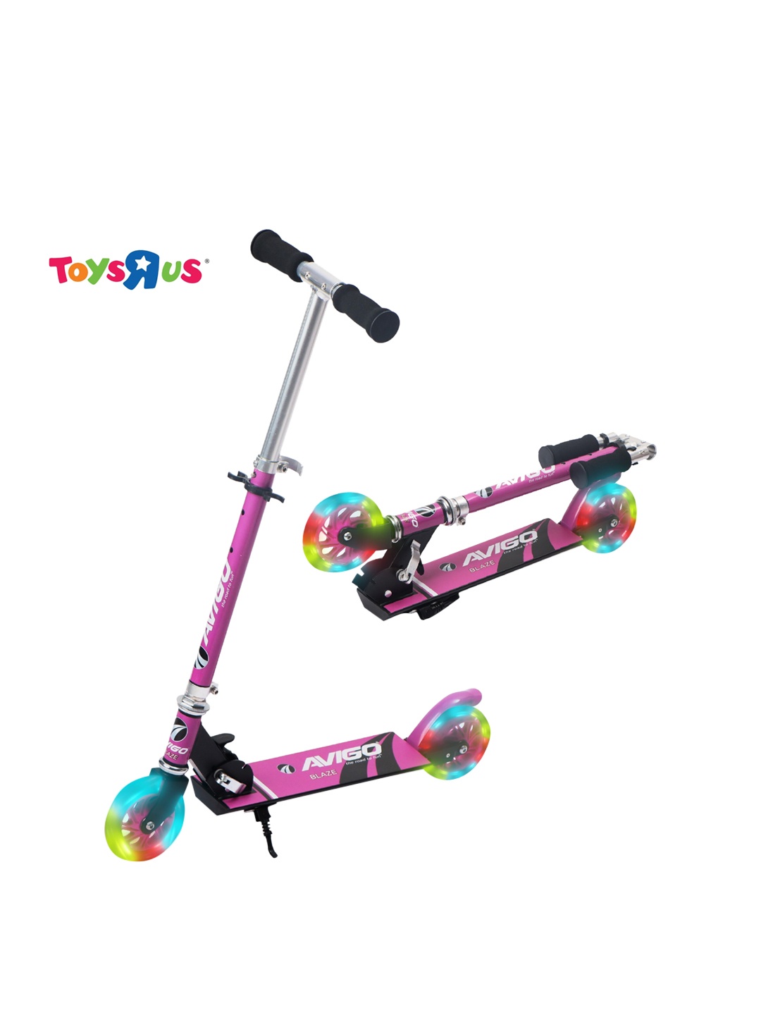 

Avigo Kids Foldable 2 LED Wheel Scooter, Pink