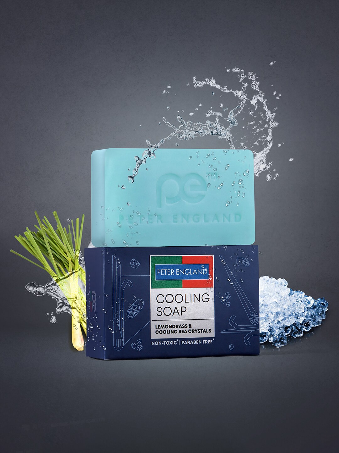 

Peter England Cooling Soap With Lemongrass - 100g, Blue