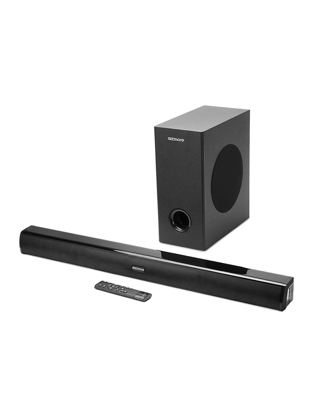 

GIZMORE BAR14000 200W Wired Soundbar 6.5 Inch Subwoofer, 2.1Channel, HDMI/ARC,Optical, Black