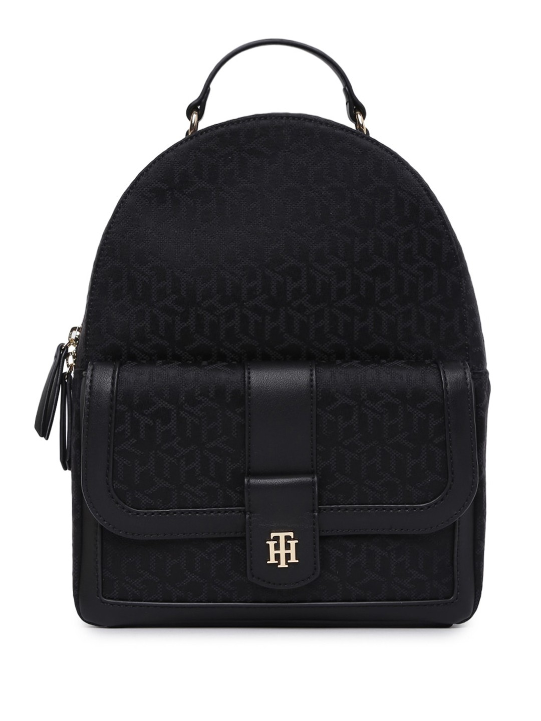

Tommy Hilfiger Abstract Printed Jacquard Backpack, Black