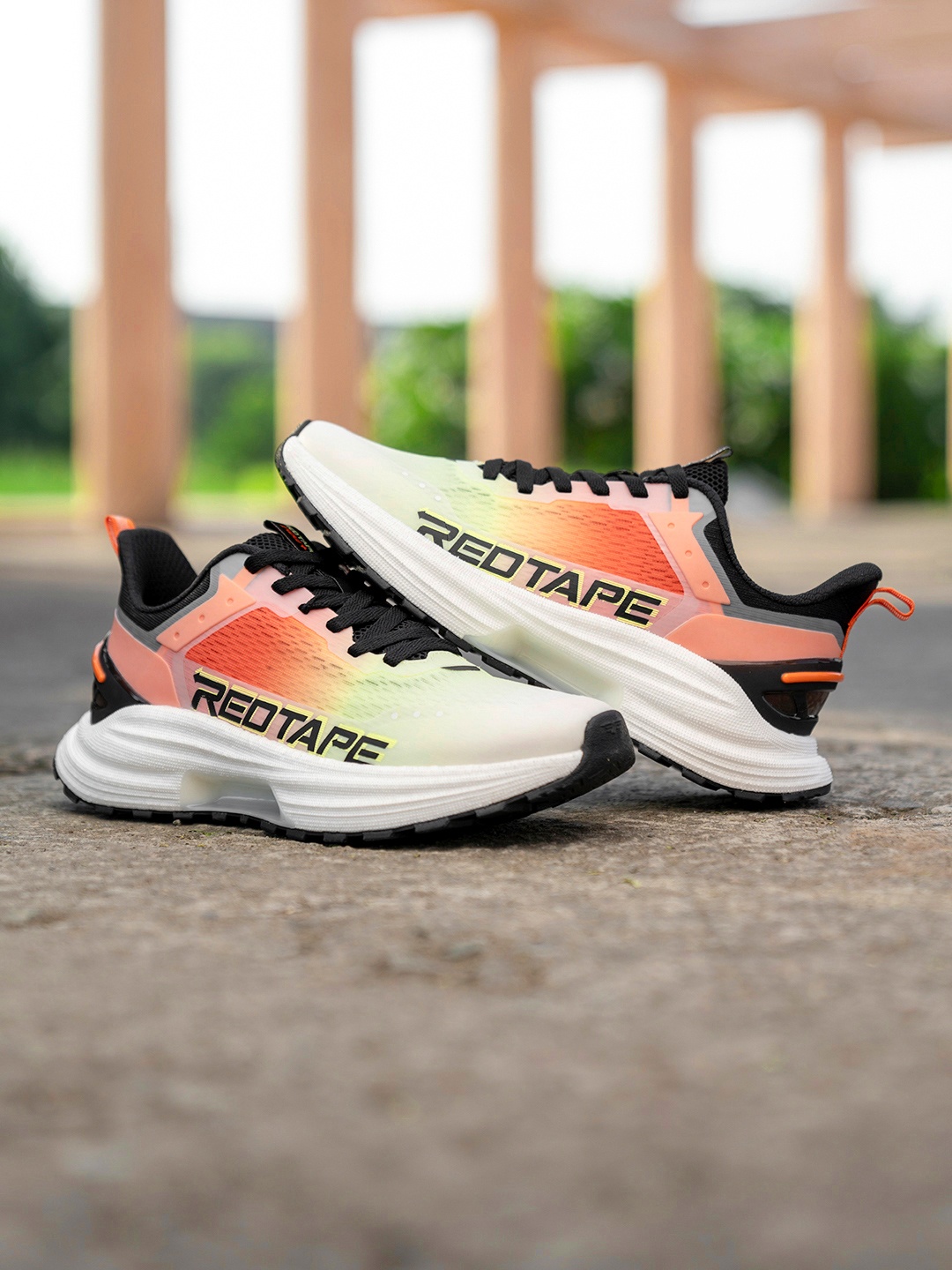 

Red Tape Men Dirft + Mesh ETPU Walking Shoes, Orange