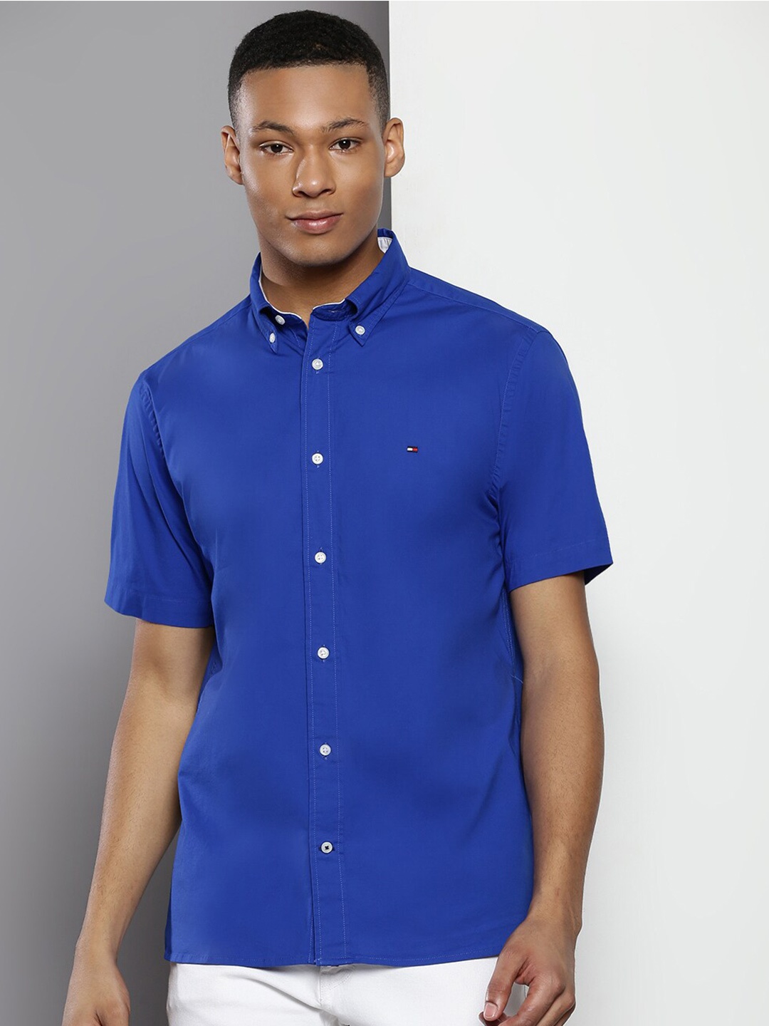 

Tommy Hilfiger Button-Down Collar Casual Shirt, Blue