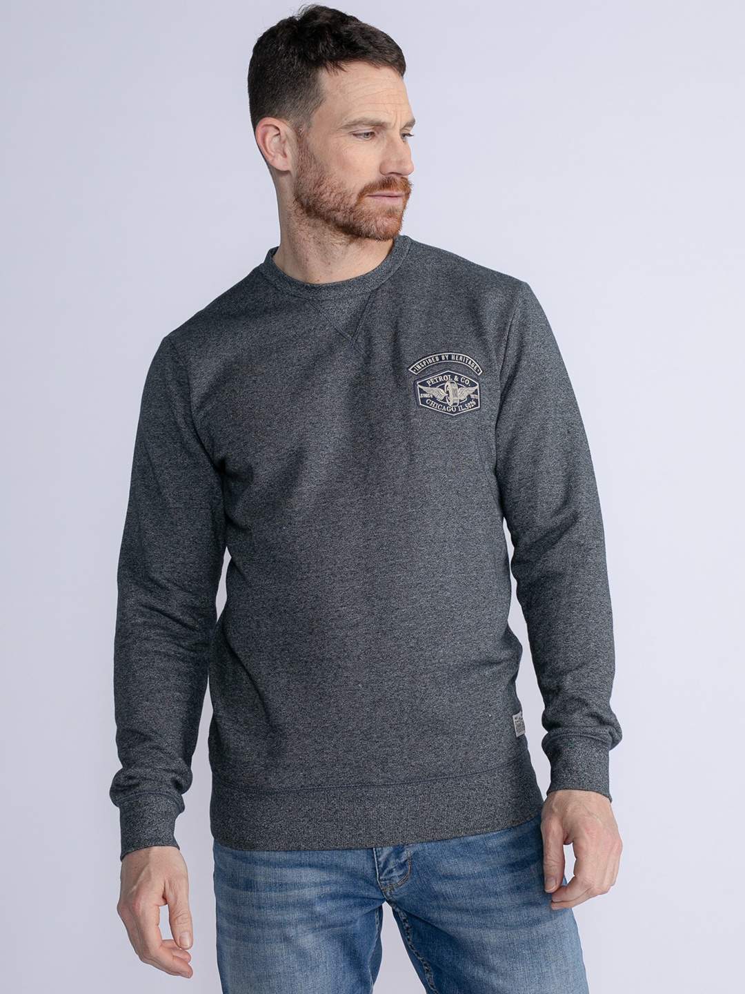 

Petrol Solid Sweatshirt, Navy blue