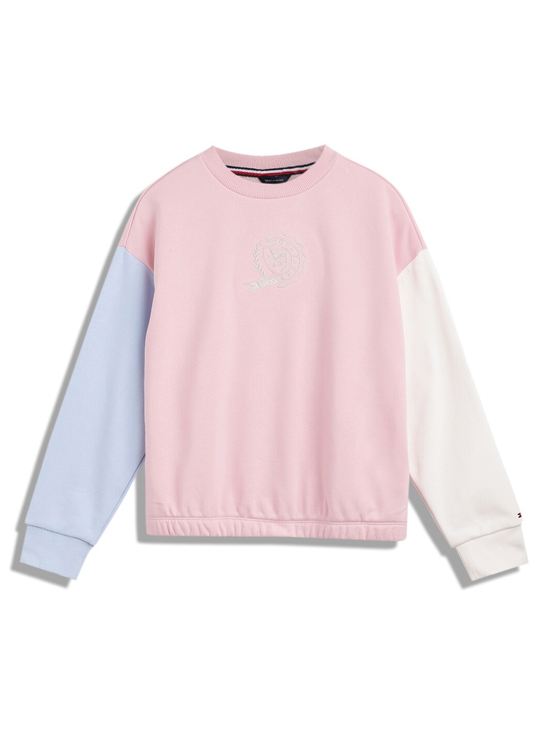 

Tommy Hilfiger Girls Colourblocked Pullover, Pink