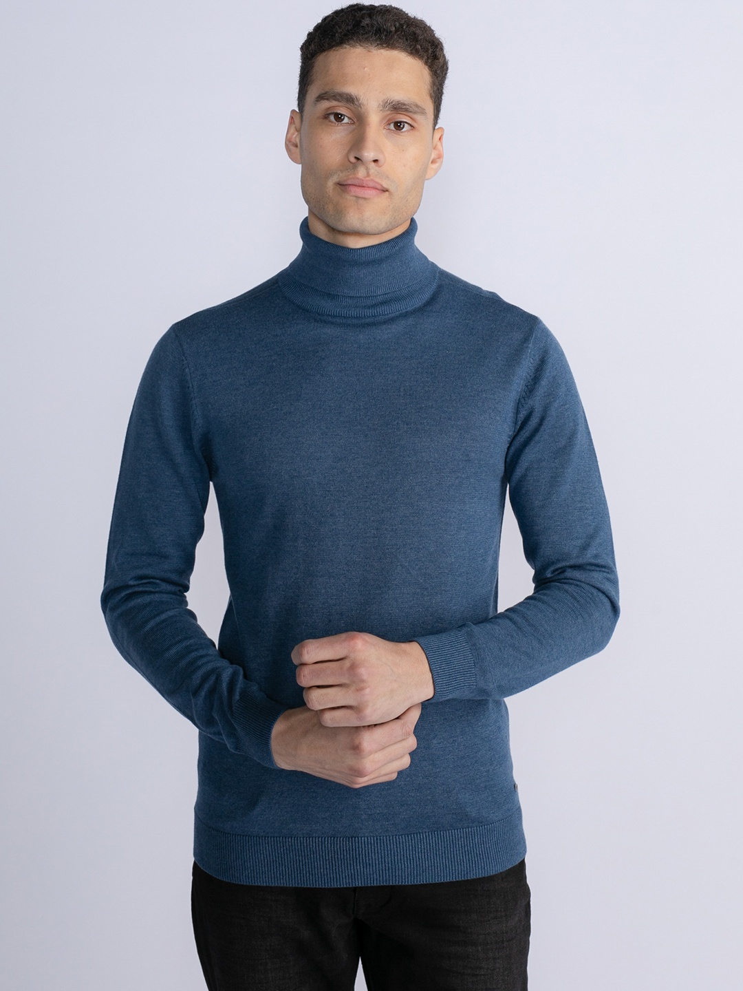 

Petrol Turtle Neck Pullover, Teal