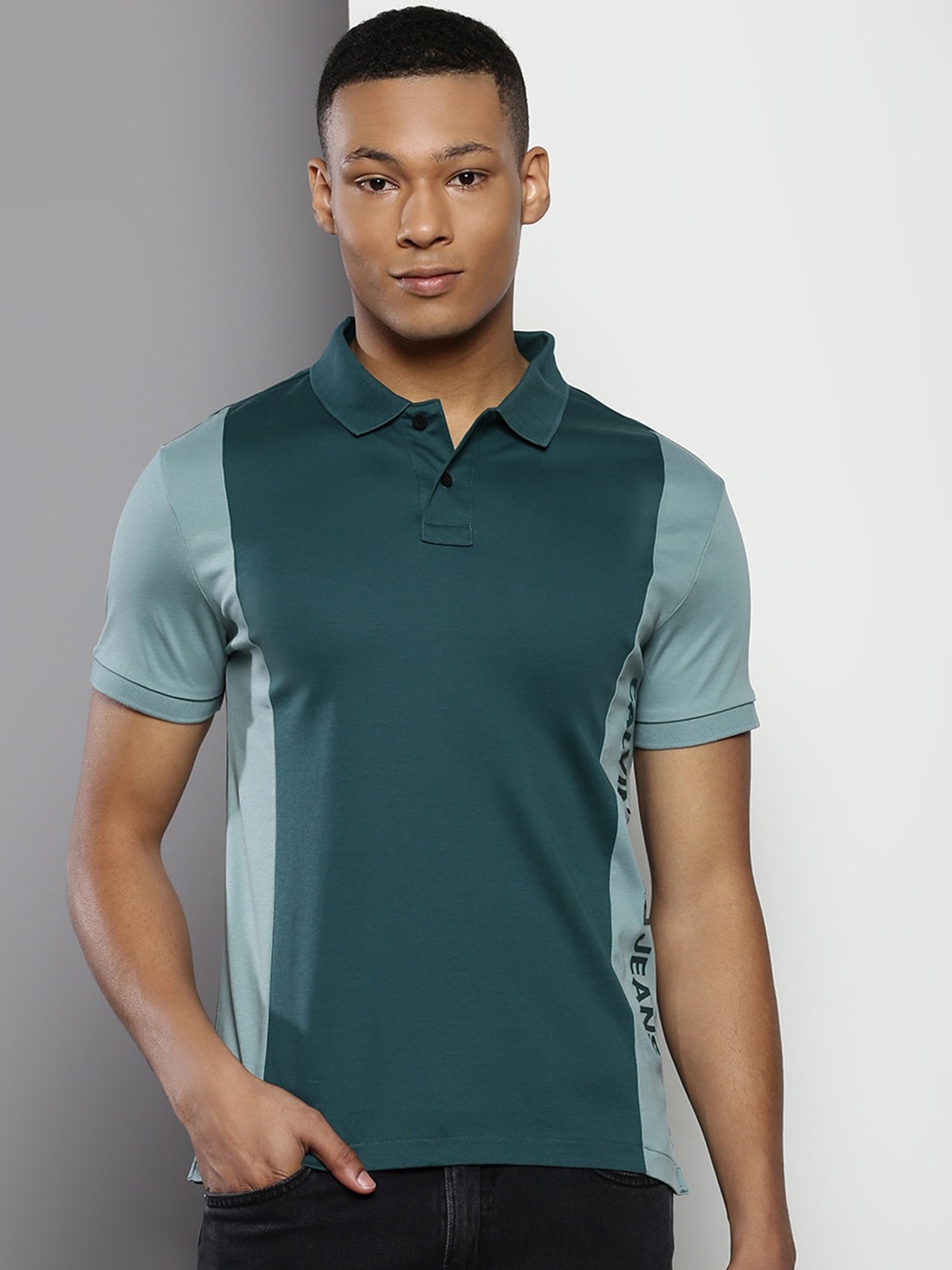 

Calvin Klein Polo Collar Slim Fit T-shirt, Teal