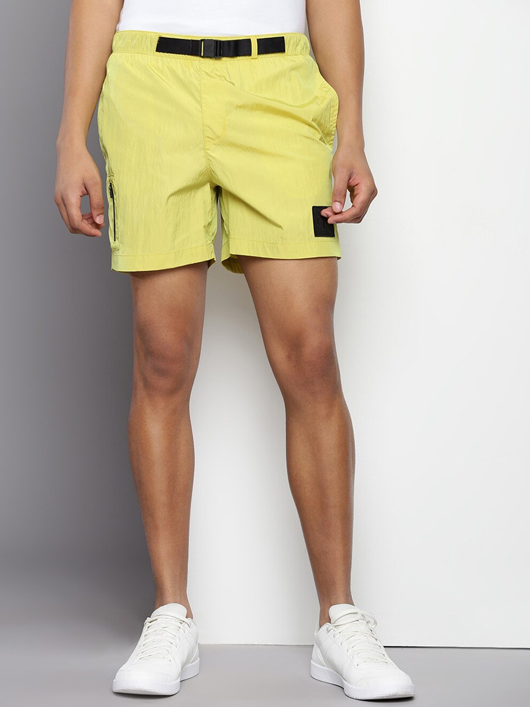 

Calvin Klein Men Mid-Rise Shorts, Yellow