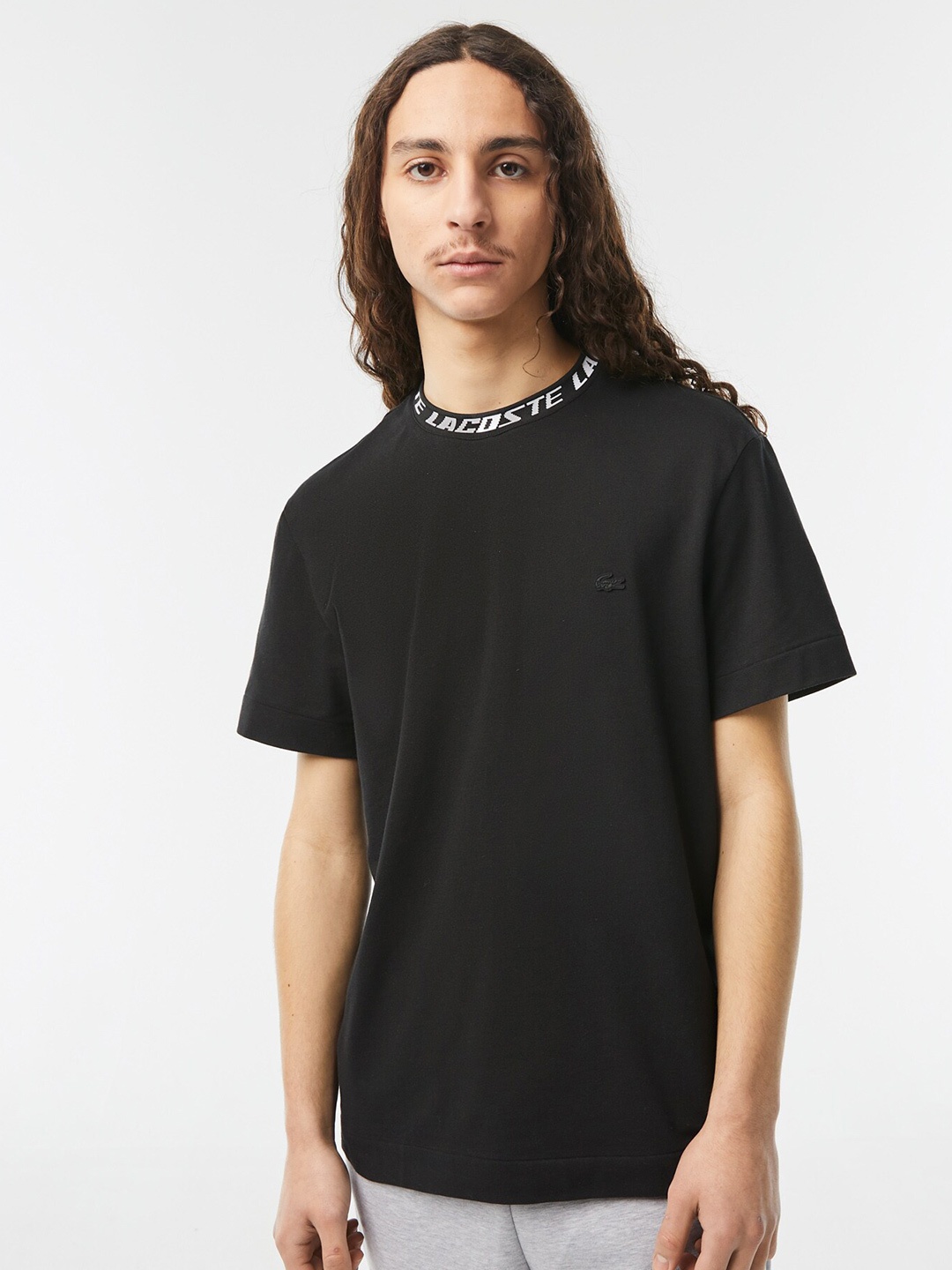 

Lacoste Round Neck Short Sleeves Regular T-shirt, Black