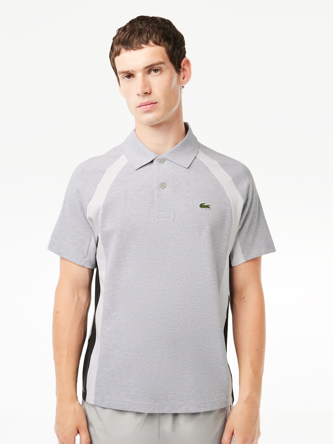 

Lacoste Relaxed Fit Polo Collar Cotton T-shirt, Grey