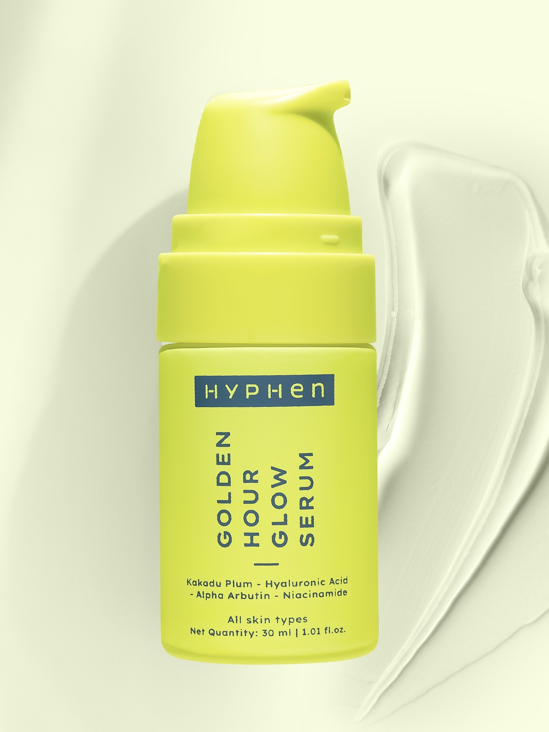 

Hyphen Golden Hour Glow Serum with Niacinamide & Hyaluronic Acid to Glow & Hydrate - 30ml, Green