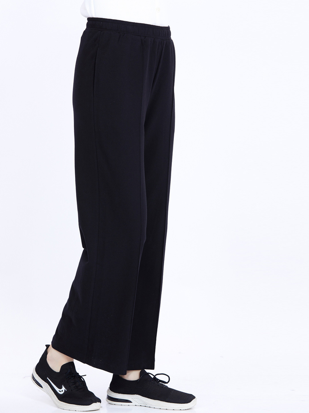 

MAYSIXTY Women Flared-Fit Sports Track Pant, Black
