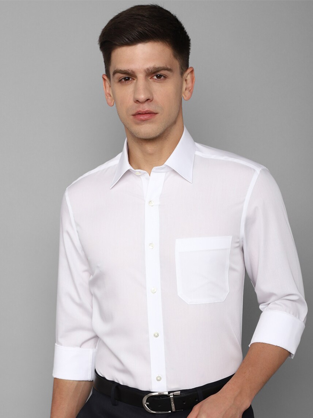 

Louis Philippe Classic Cotton Formal Shirt, White
