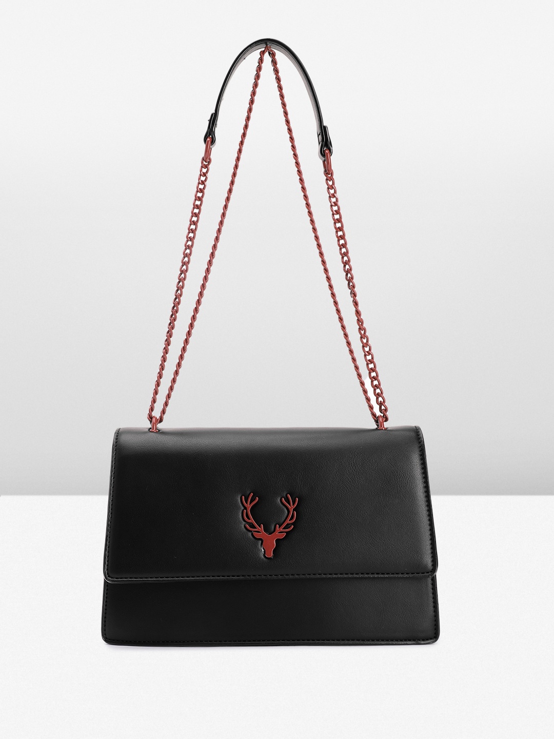 

Allen Solly Solid Shoulder Bag, Black