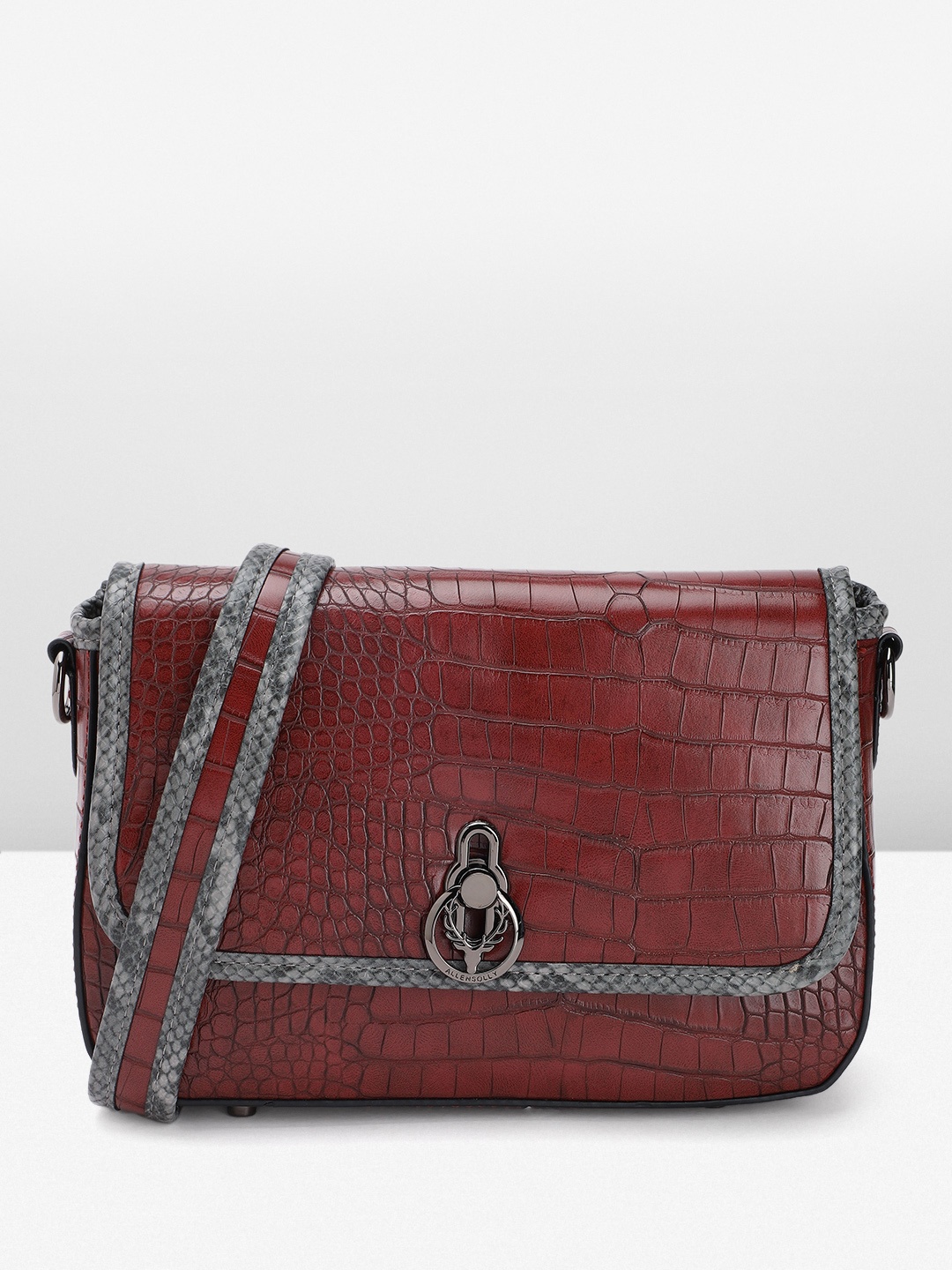 

Allen Solly Women Textured Sling Bag, Maroon