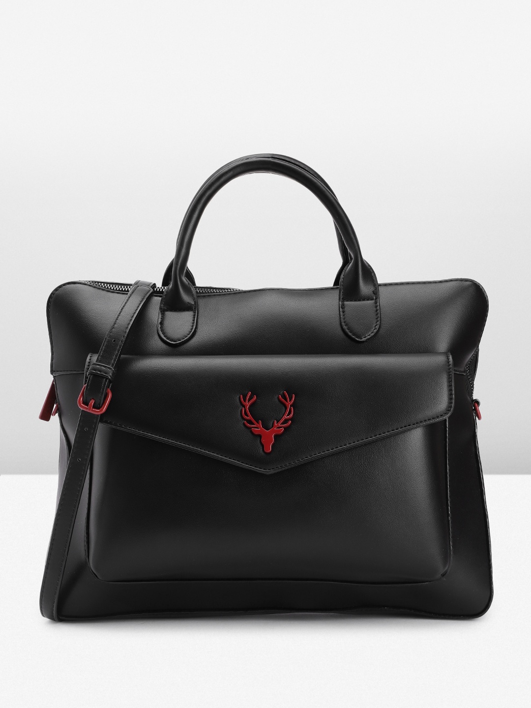 

Allen Solly Women Solid Laptop Bag, Black