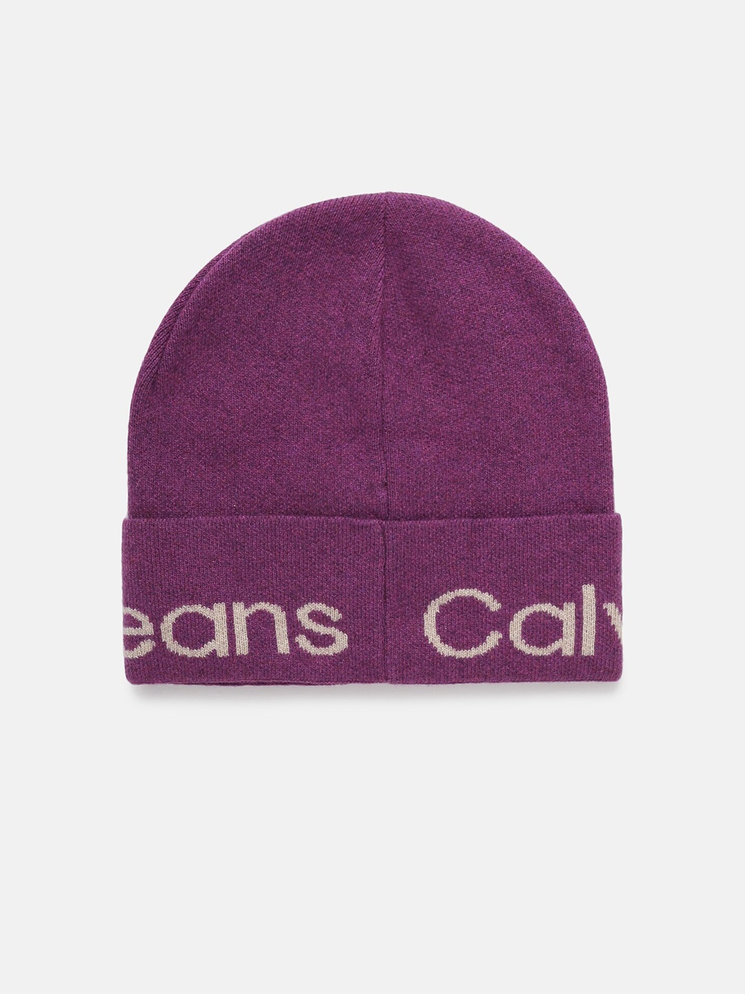 

Calvin Klein Men Woollen Beanie Cap, Purple