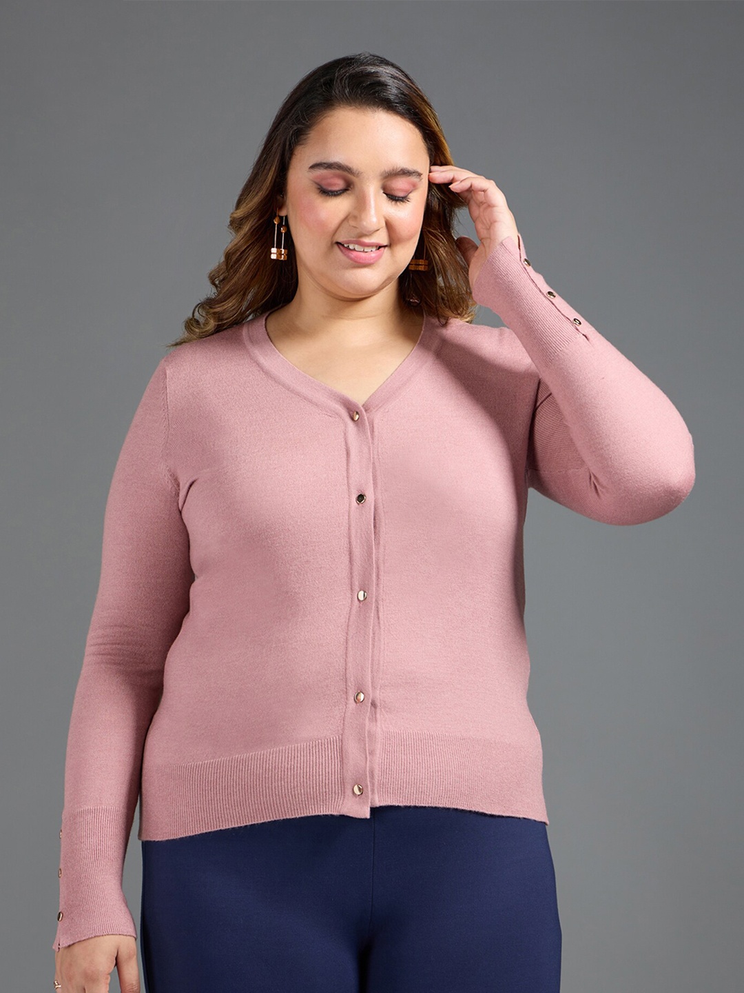 

20Dresses V-Neck Cardigan, Pink