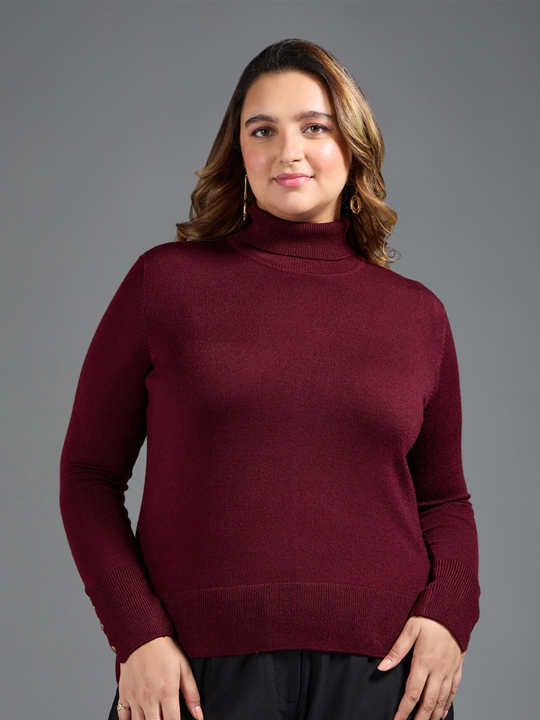 

20Dresses Turtle Neck Pullover, Maroon