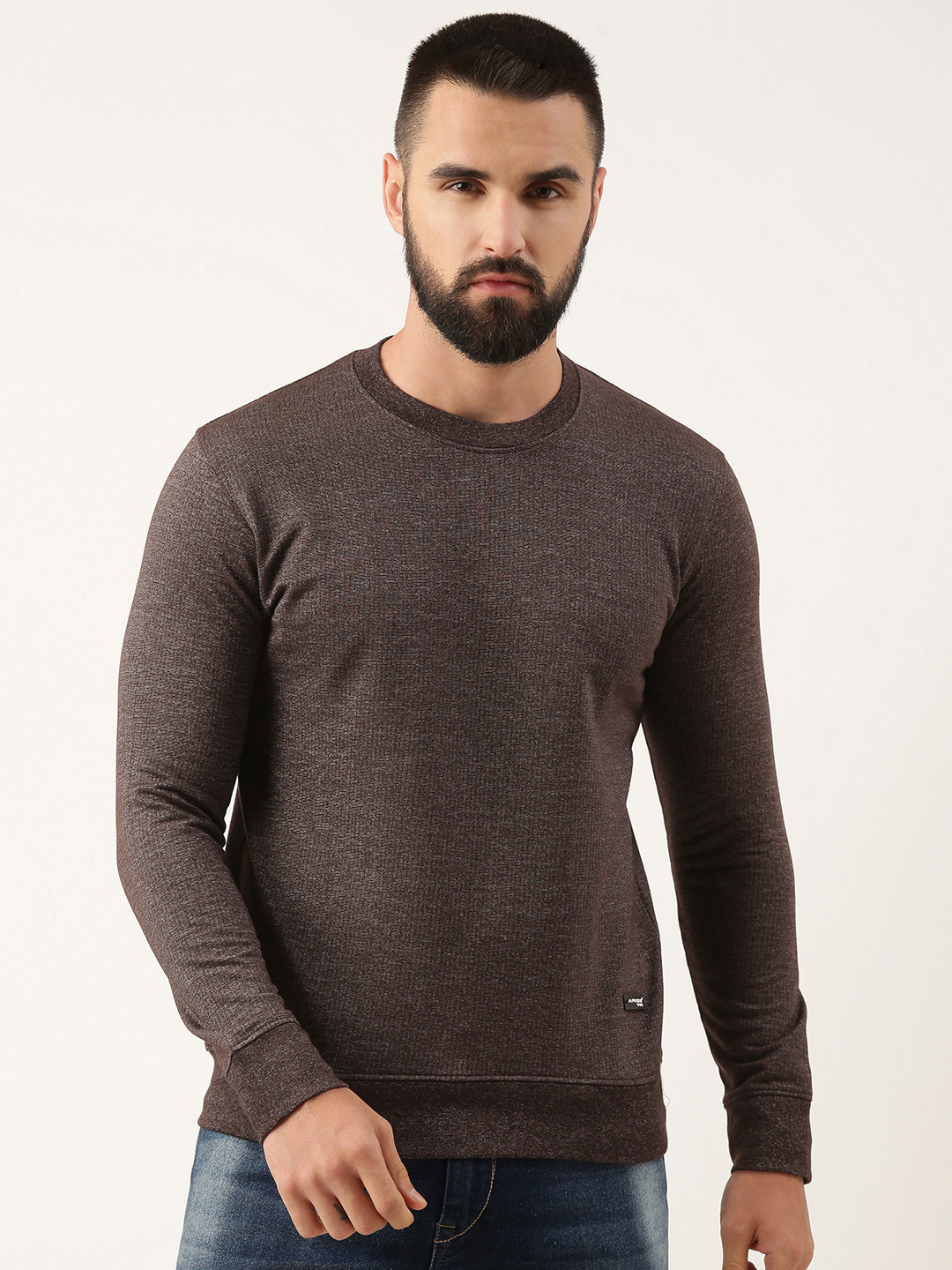 

ARISE Men Terry Sweatshirt, Brown