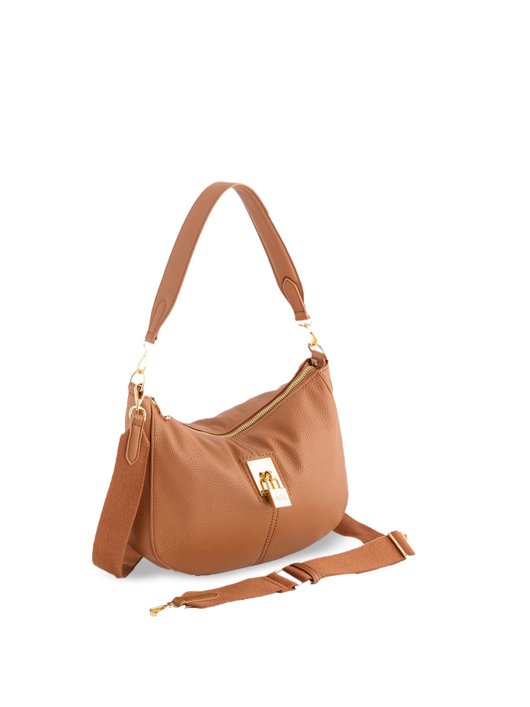 

CARPISA Leather Shopping Shoulder Bag, Brown