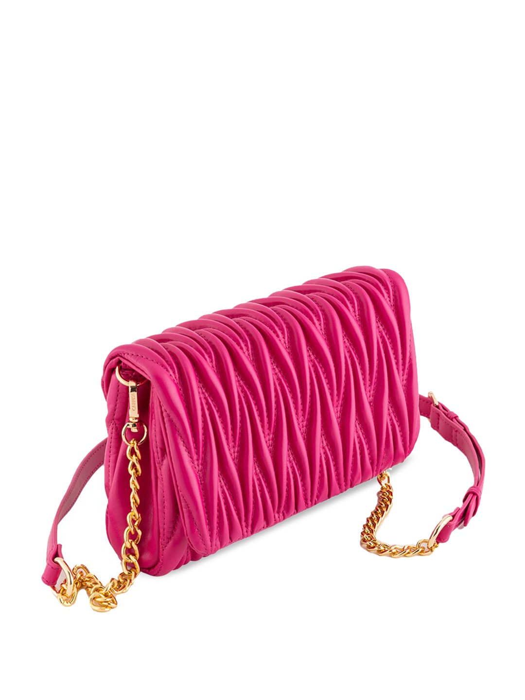 

CARPISA Leather Structured Sling Bag, Pink