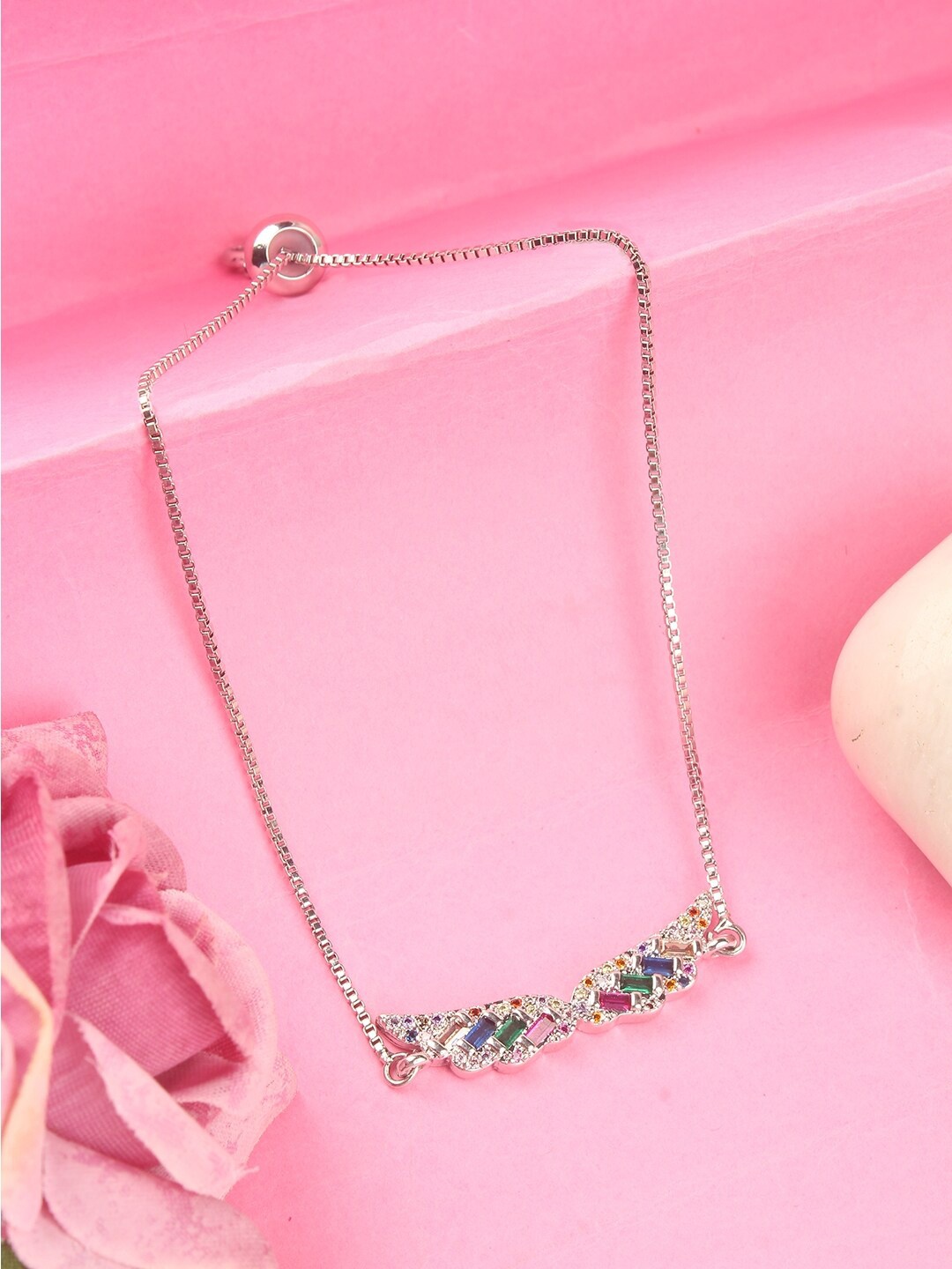 

Stylecast X KPOP Gold-Plated Cubic Zirconia Charm Bracelet