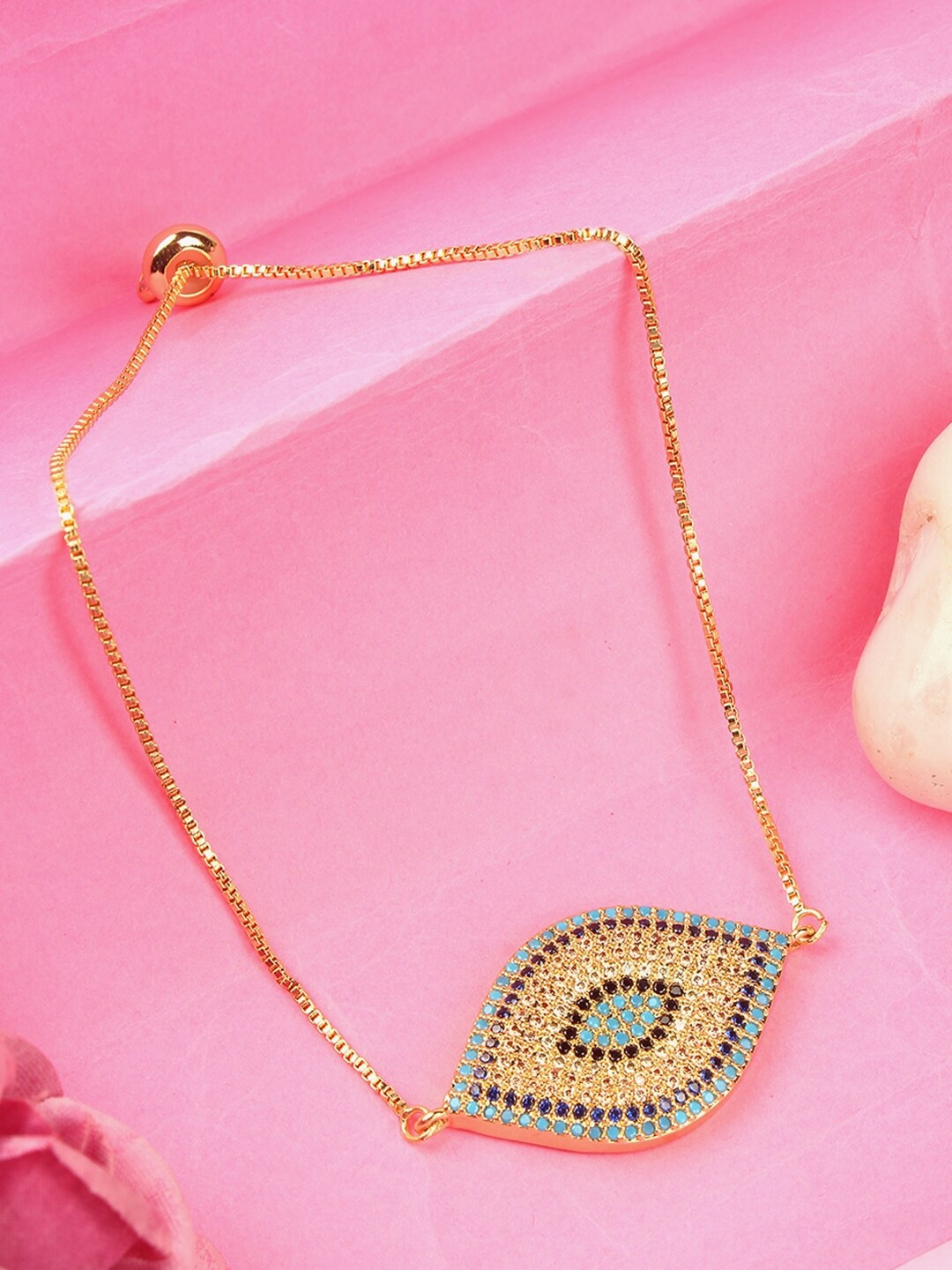 

Stylecast X KPOP Cubic Zirconia Charm Bracelet, Gold