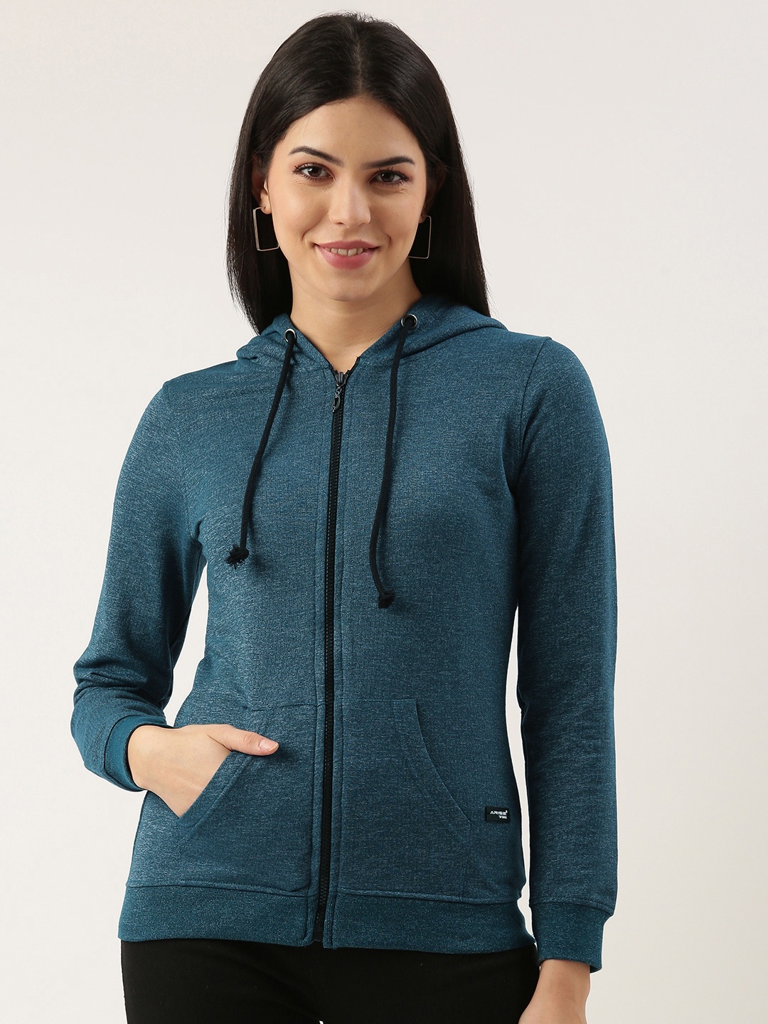 

ARISE Hooded Terry Sweatshirt, Teal