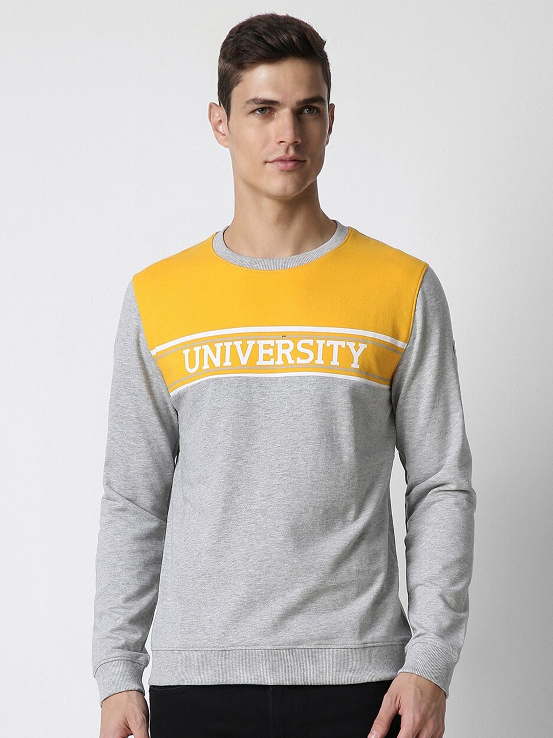 

PETER ENGLAND UNIVERSITY Typography Printed Sweatshirt, Grey
