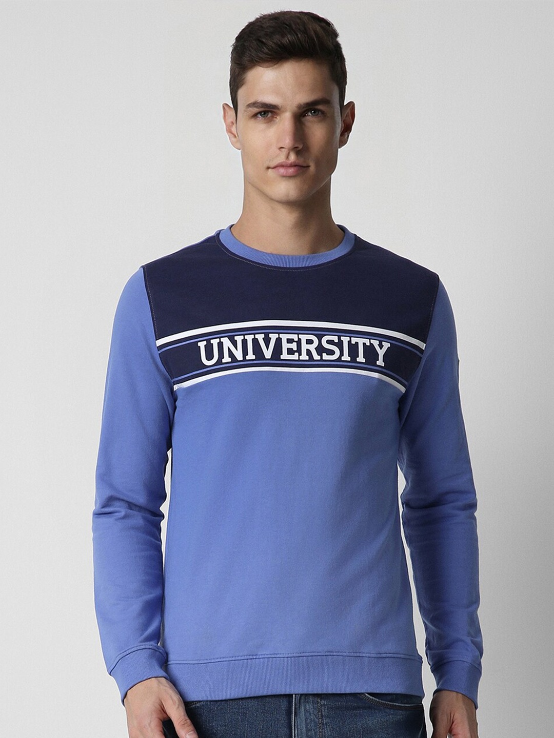 

PETER ENGLAND UNIVERSITY Typography Printed Sweatshirt, Blue