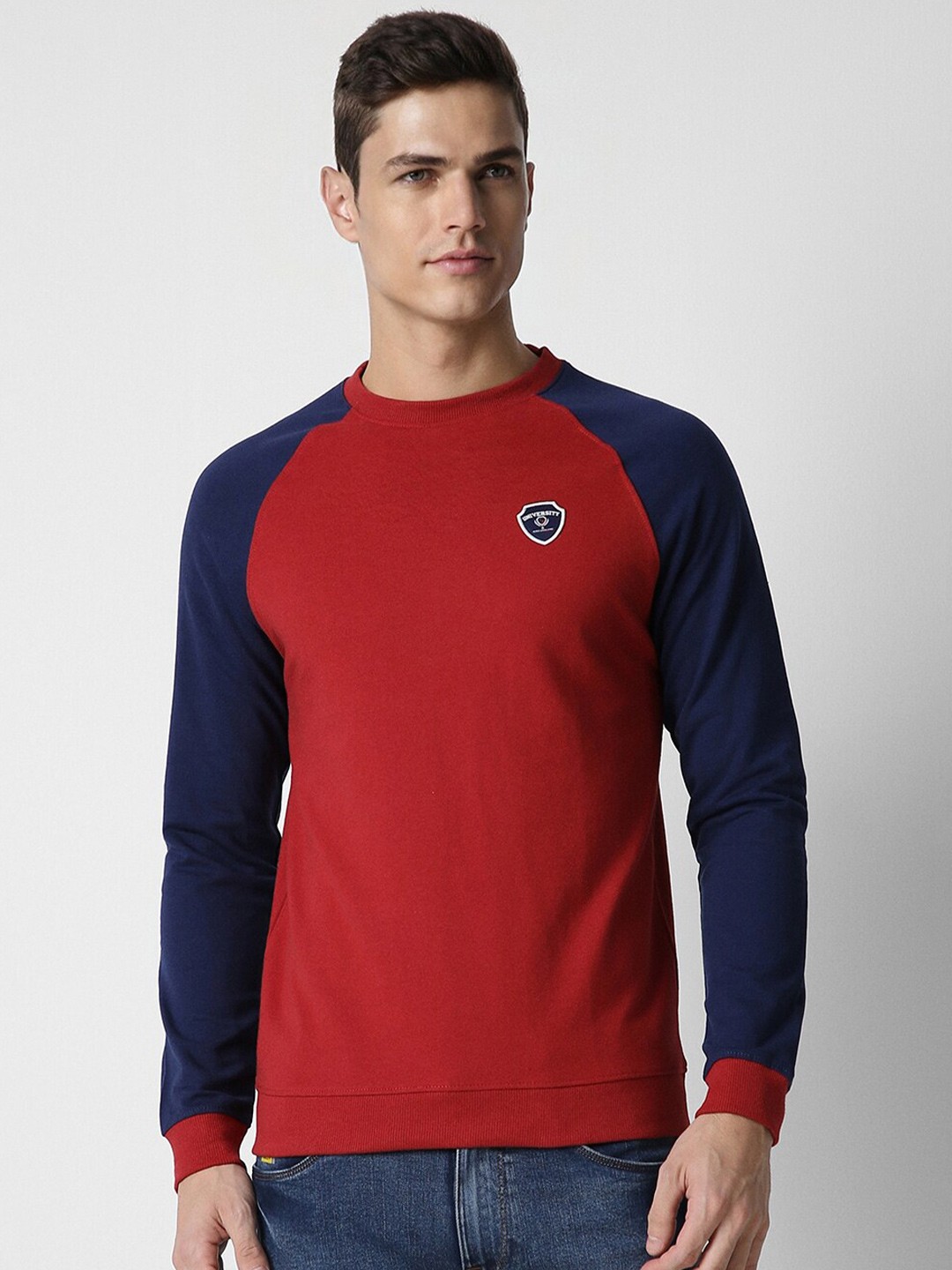 

PETER ENGLAND UNIVERSITY Long Sleeves Sweatshirt, Red