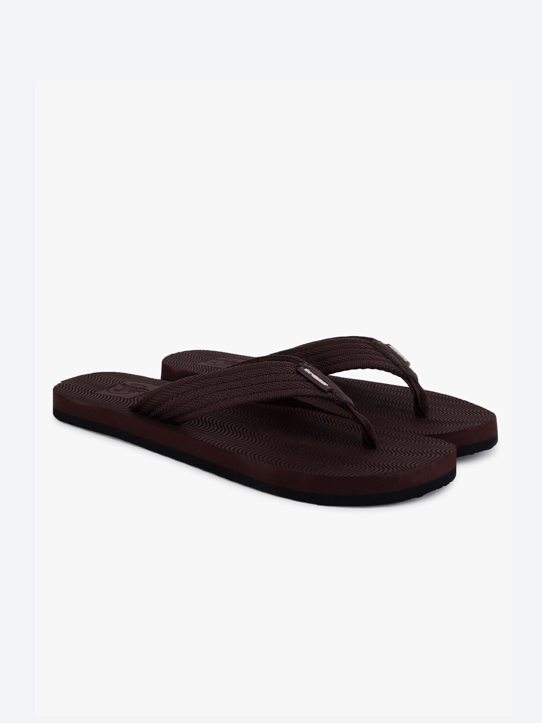 

Trenz Men Cruiser Textured Thong Flip-Flops, Brown