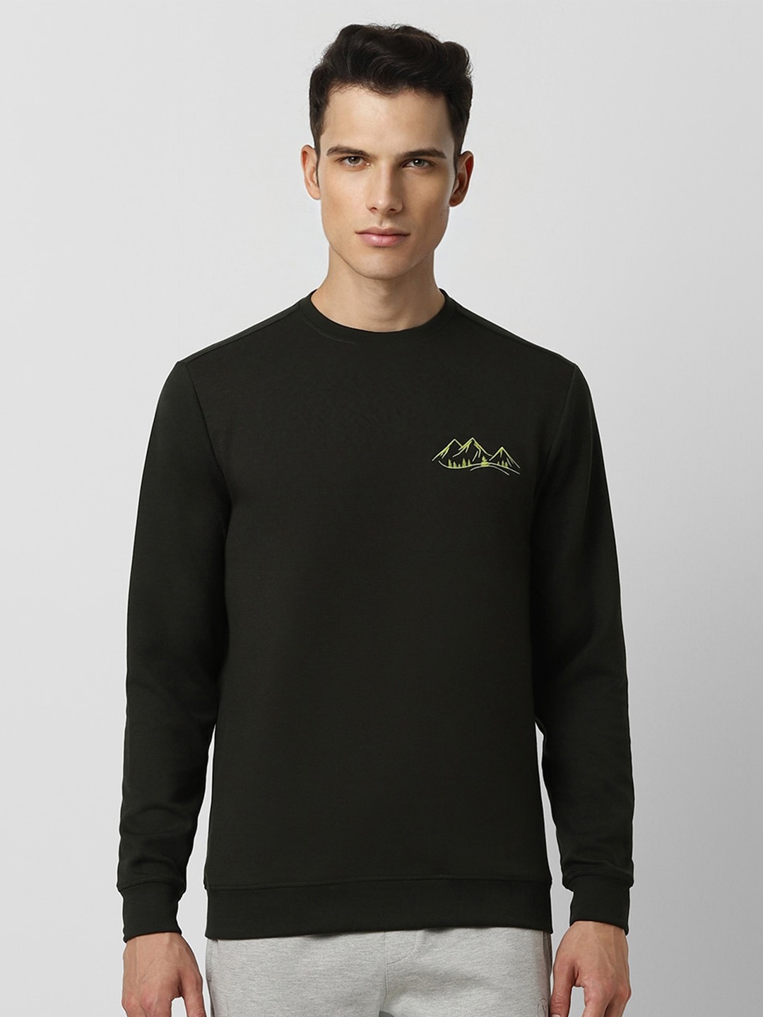 

Van Heusen Flex Round Neck Pullover Sweatshirt, Black
