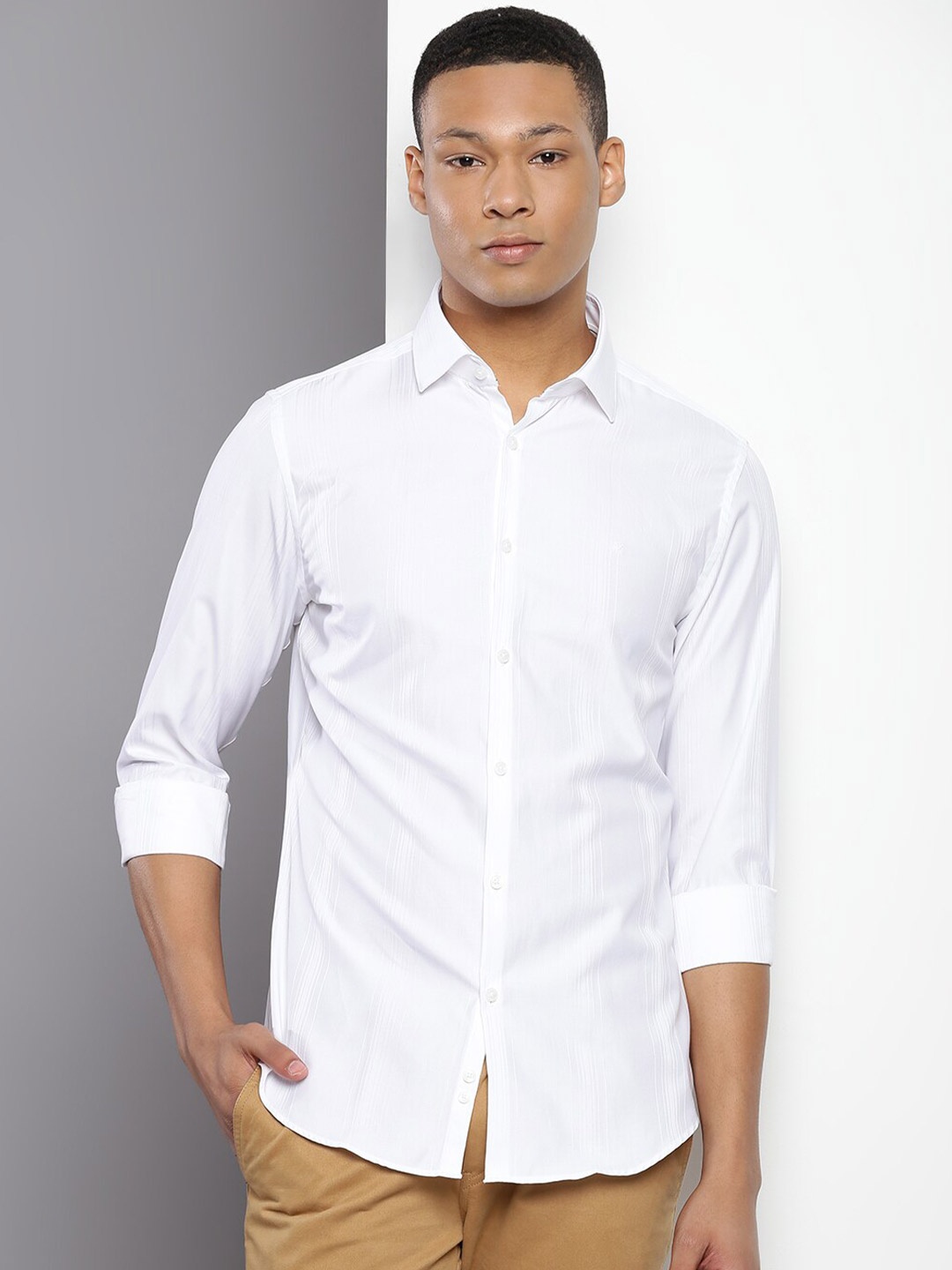 

Calvin Klein Jeans Slim Fit Casual Shirt, White