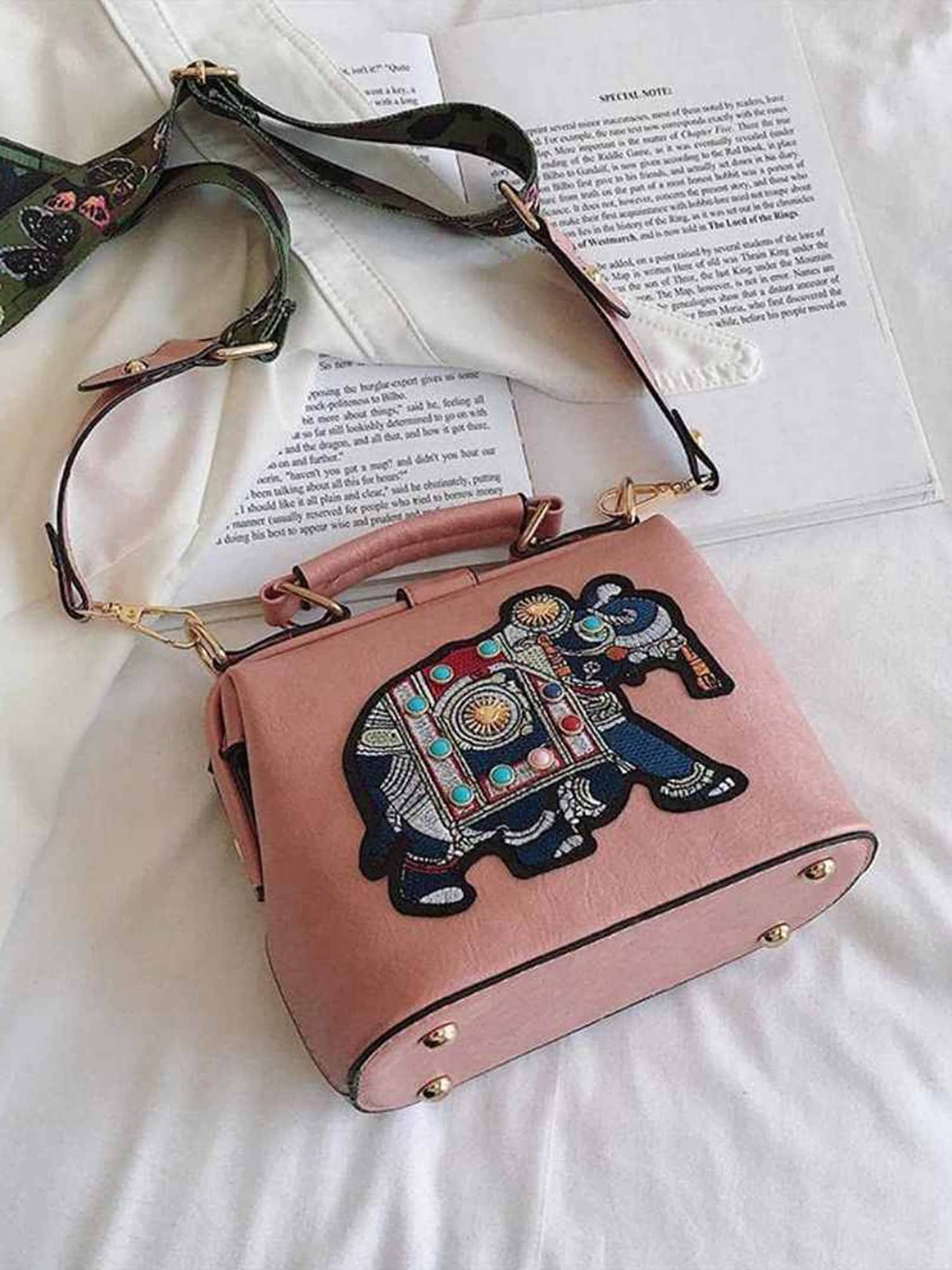 

INKMILAN Pink Shoulder Bag