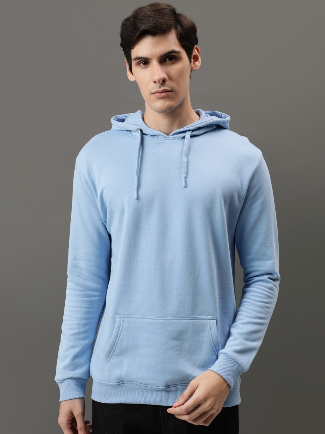 

ADRO Cotton Hooded Sweatshirt, Blue