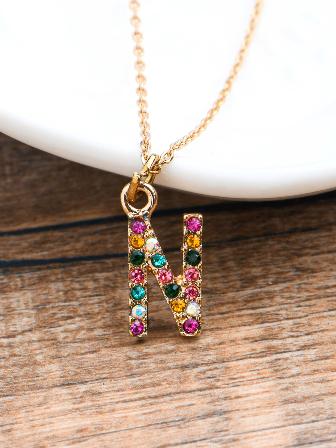 

Accessorize Crystals Studded Necklace, Gold
