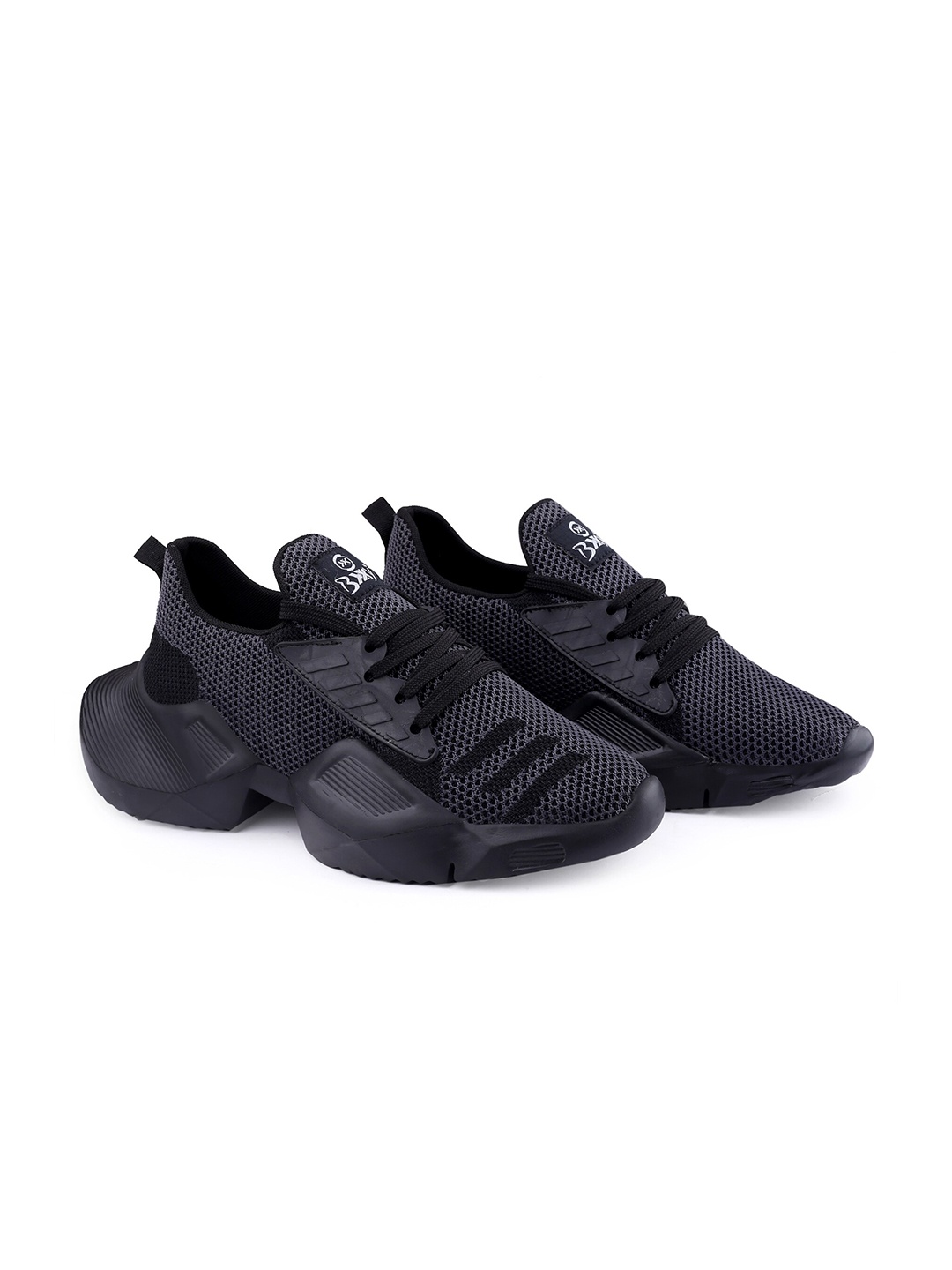 

Bxxy Men Textile Running Shoes, Black