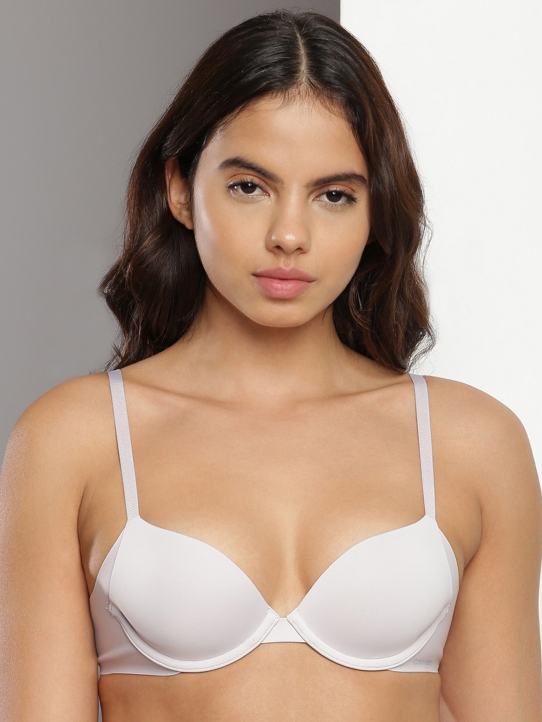 

Calvin Klein Medium Coverage Underwired Lightly Padded Bra with All Day Comfort, Off white