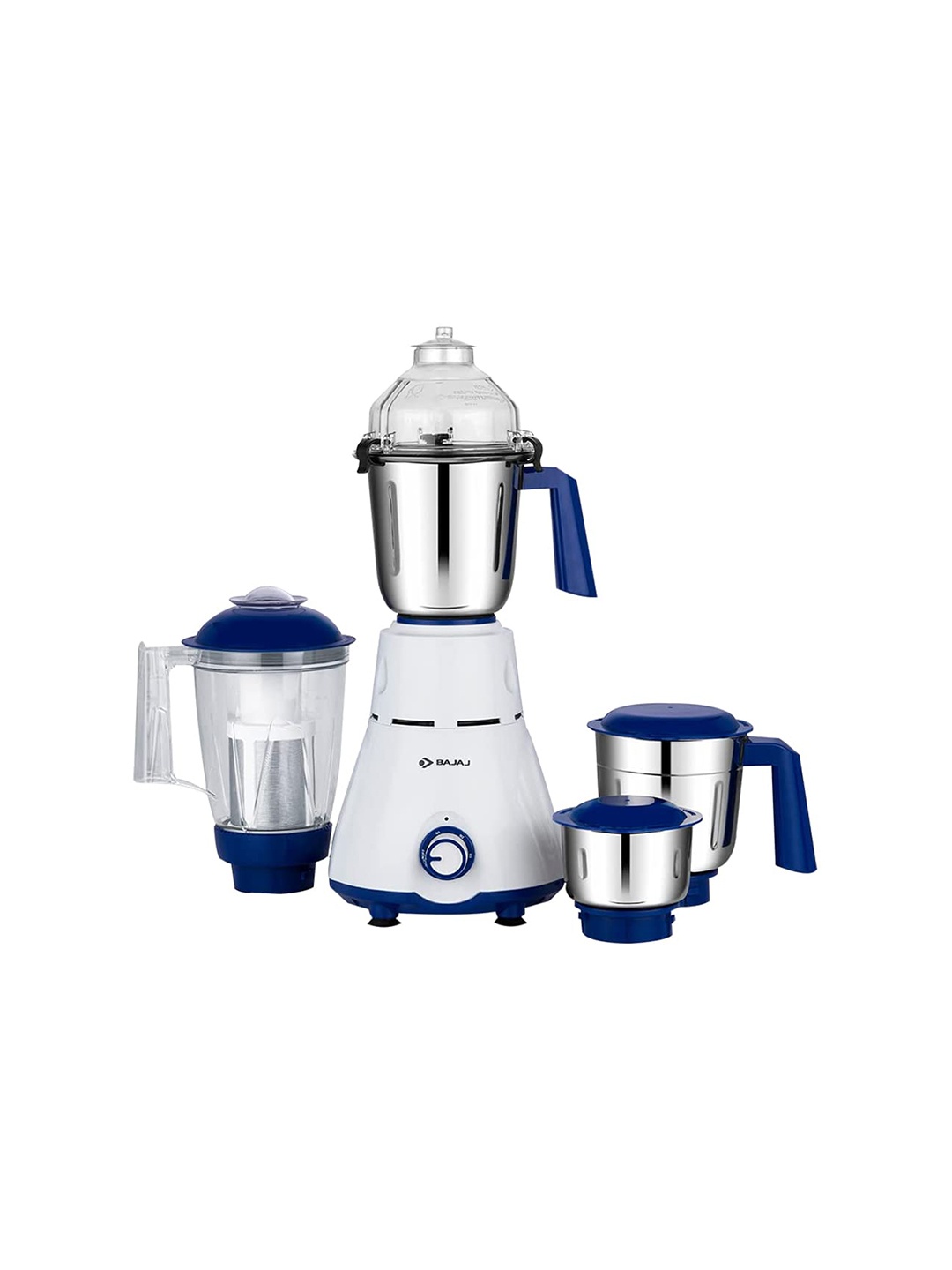 

Bajaj White & Blue 4Pcs Mixer Grinder-750W