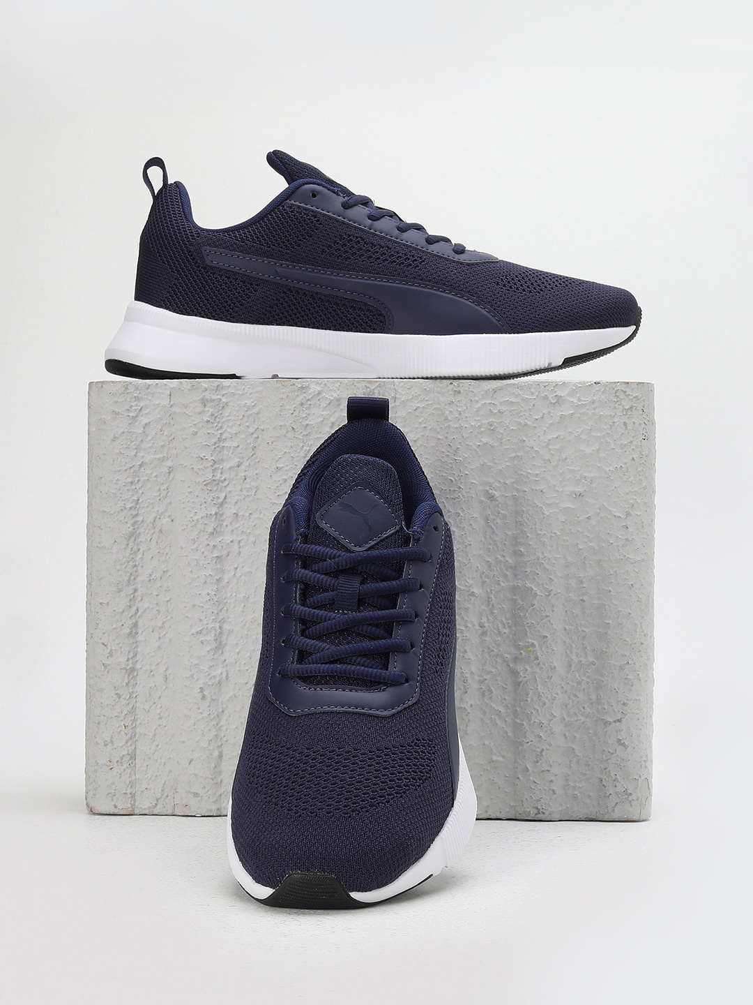 

Puma Men Bazin Textile Running Shoes, Navy blue