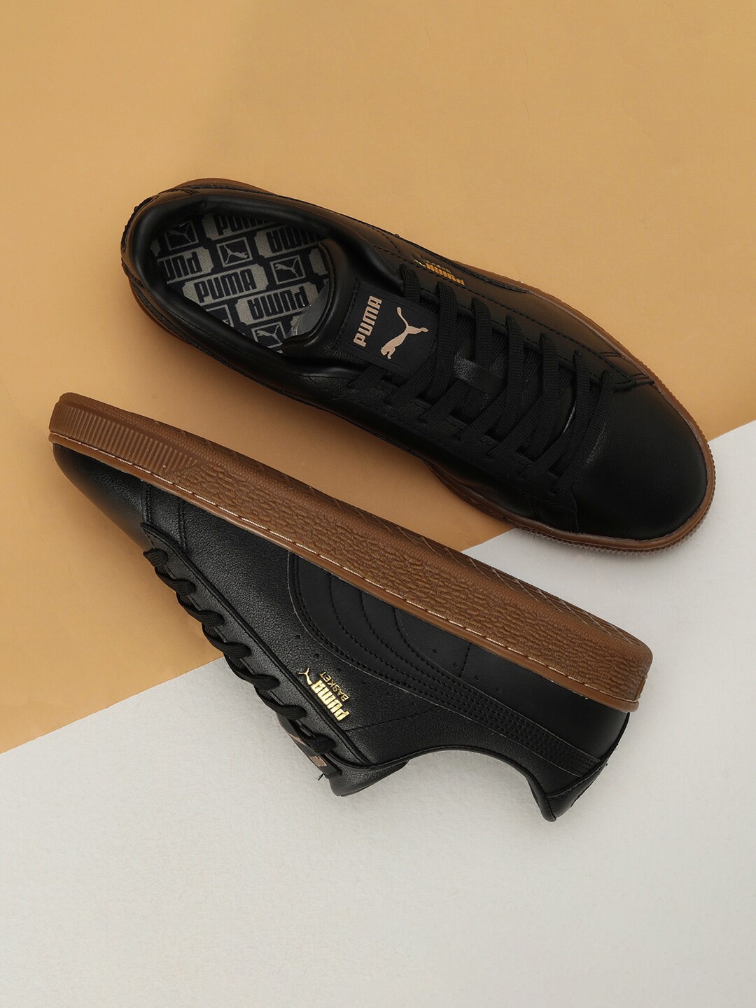 

Puma Men Basket Classic XXI Leather Sneakers, Black
