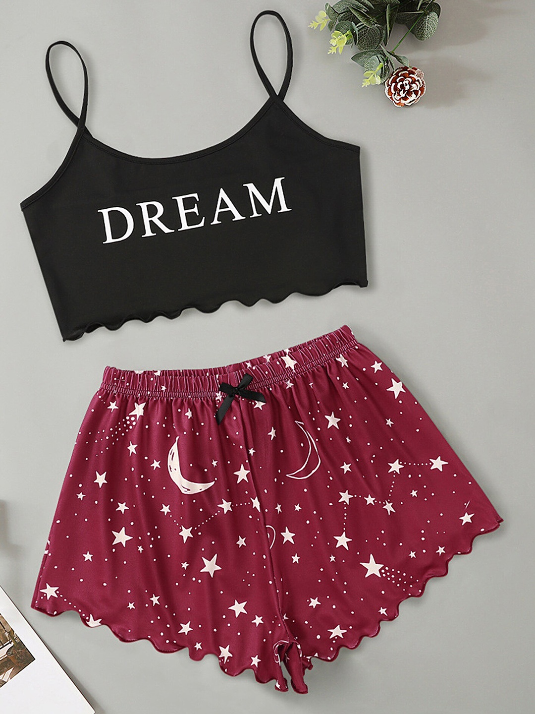

LULU & SKY Women Red Night suit